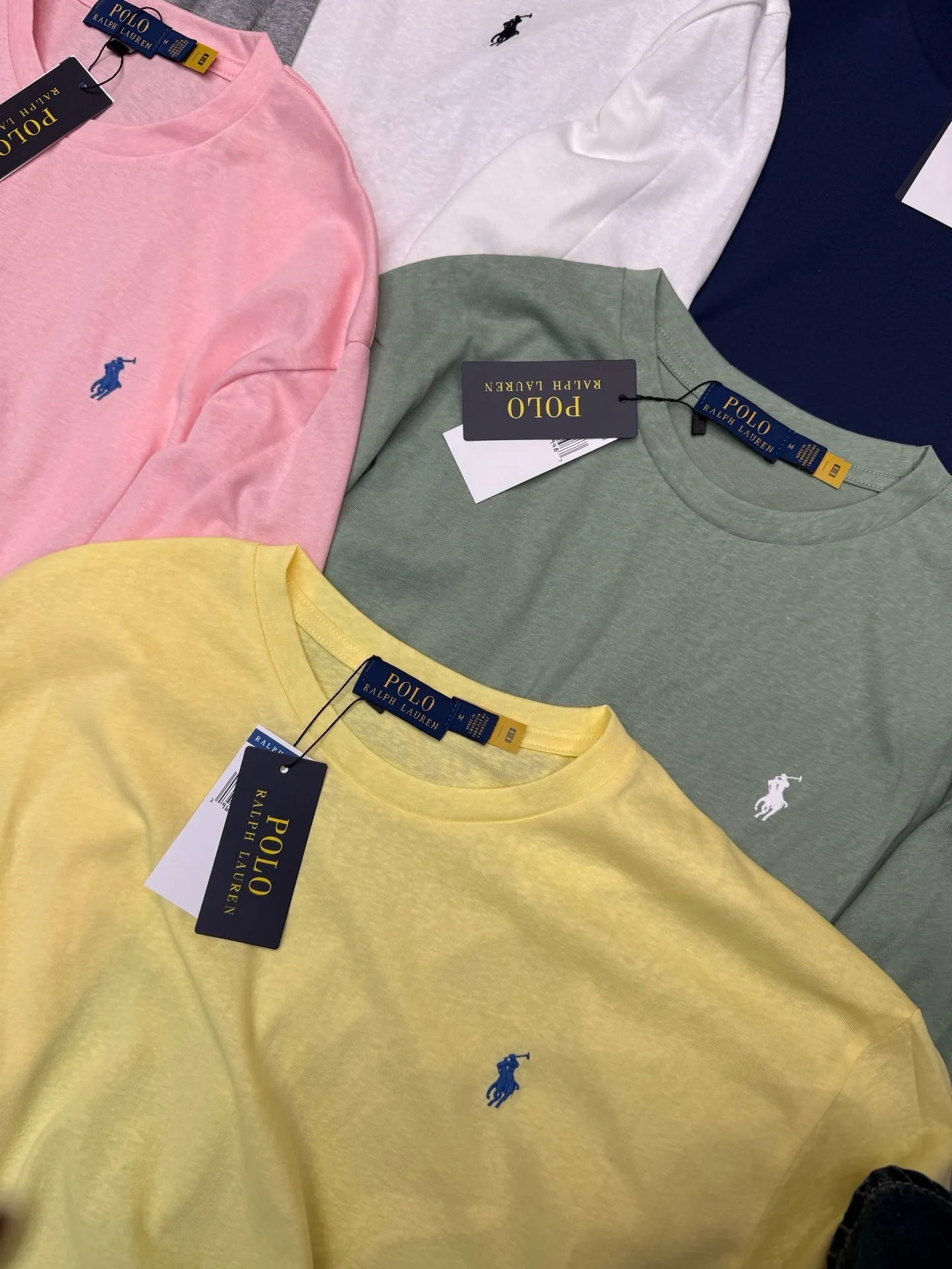 P178 Ralph Lauren Ralph Lauren·Line breathable long-sleeved sun protection✅✅✅Ready stock Focus on quality and compare at will Size: S M L Color: Green Navy Blue White Gray Pink Yellow